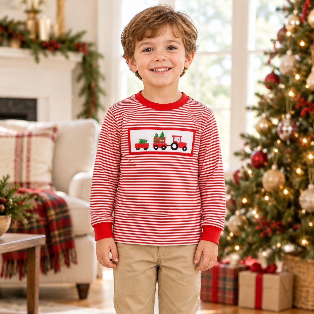 Christmas Tractor Top