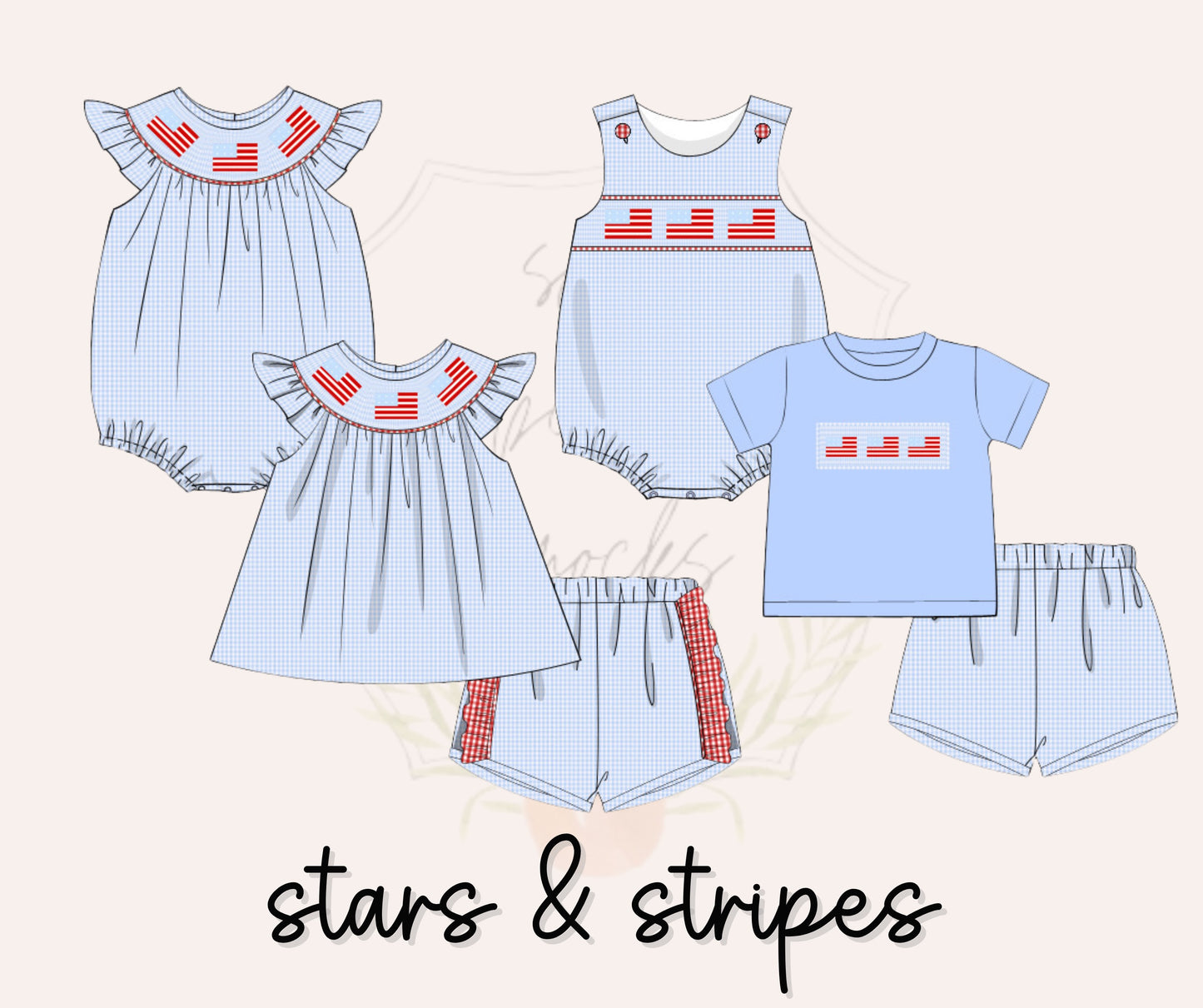 Stars & Stripes Girls Bubble