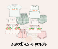 Sweet as a Peach Boys Shorts Set