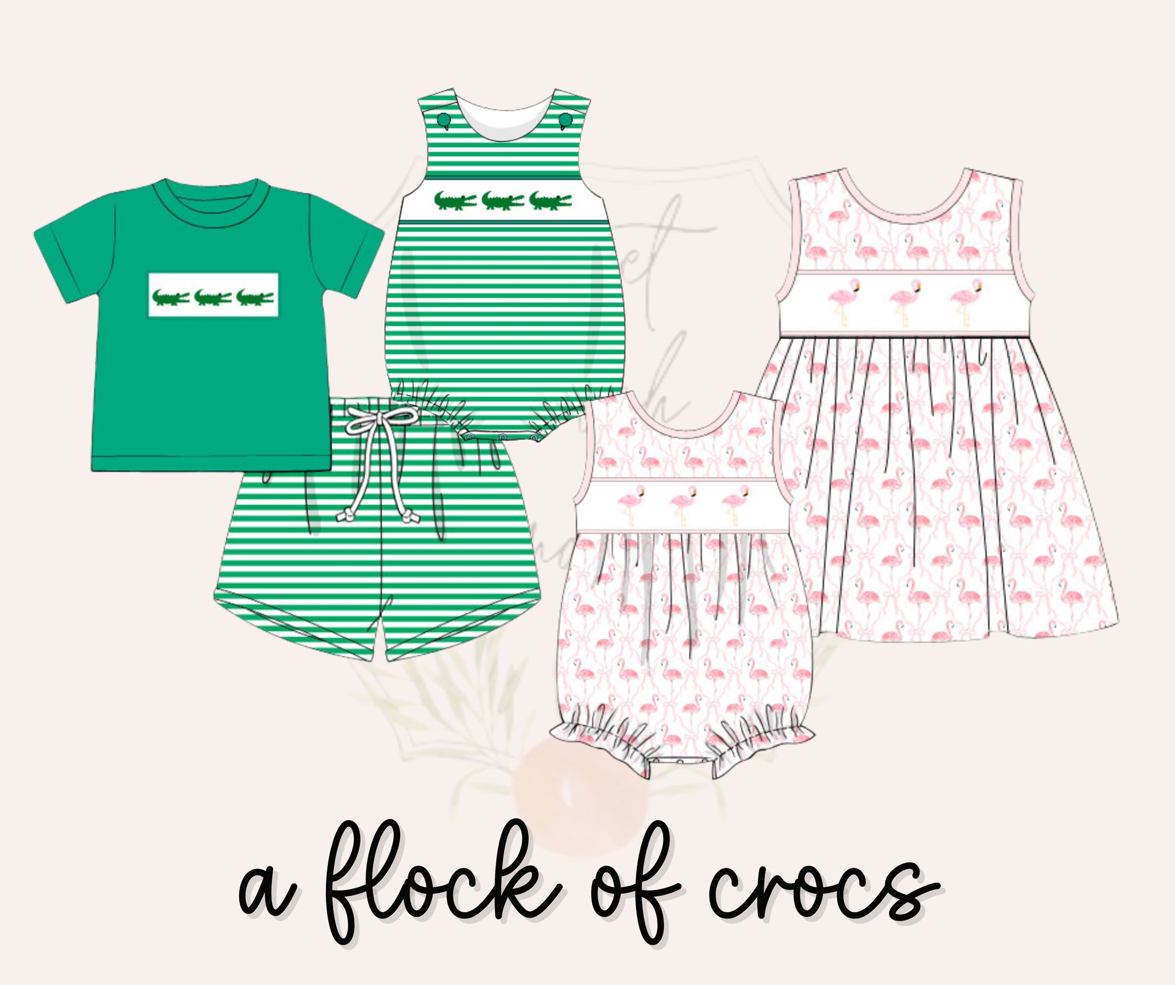 A Flock of Cros Boys Shorts Set