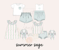 Summer Sage Girls Dress
