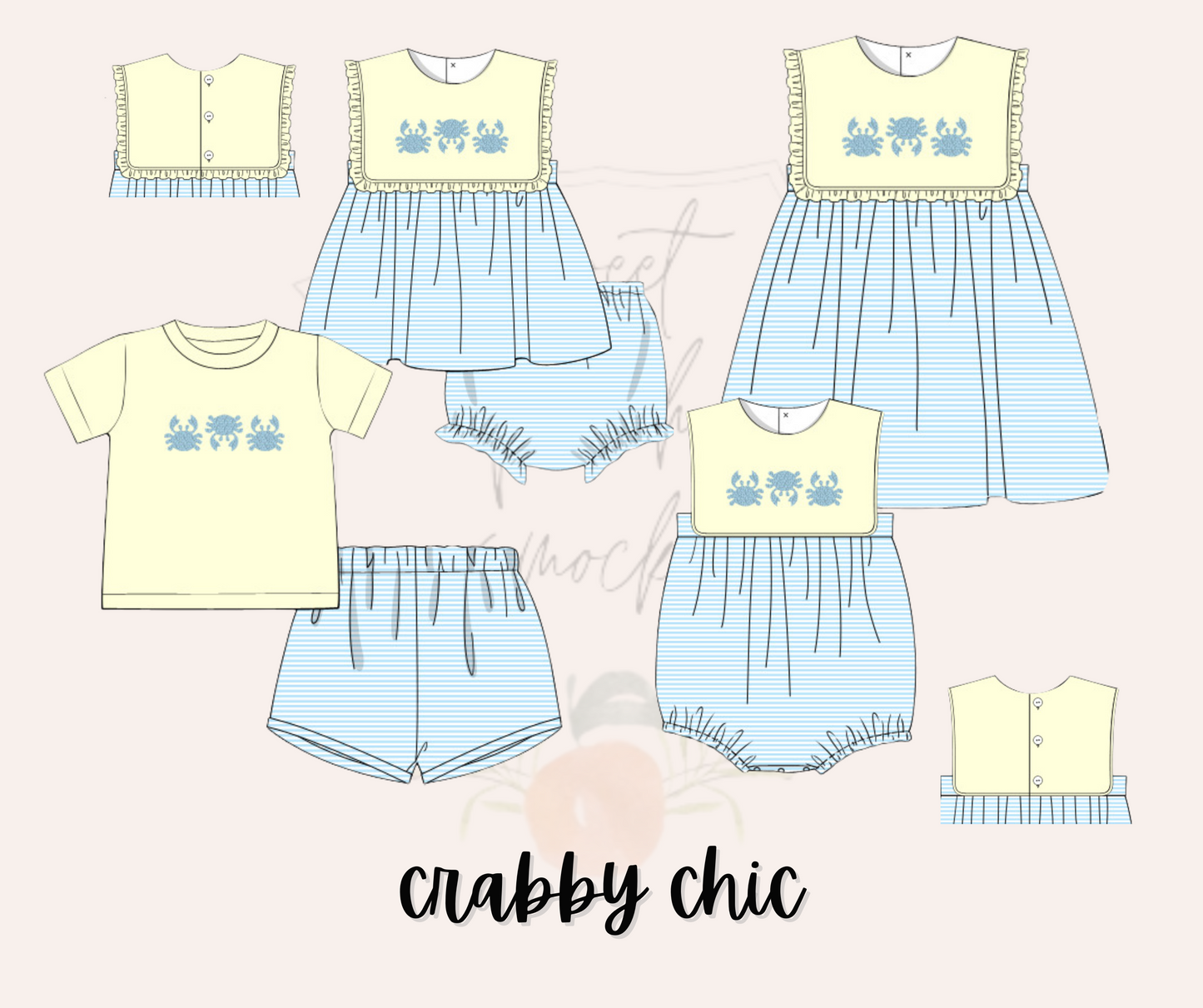 Crabby Chic Boys Shorts Set