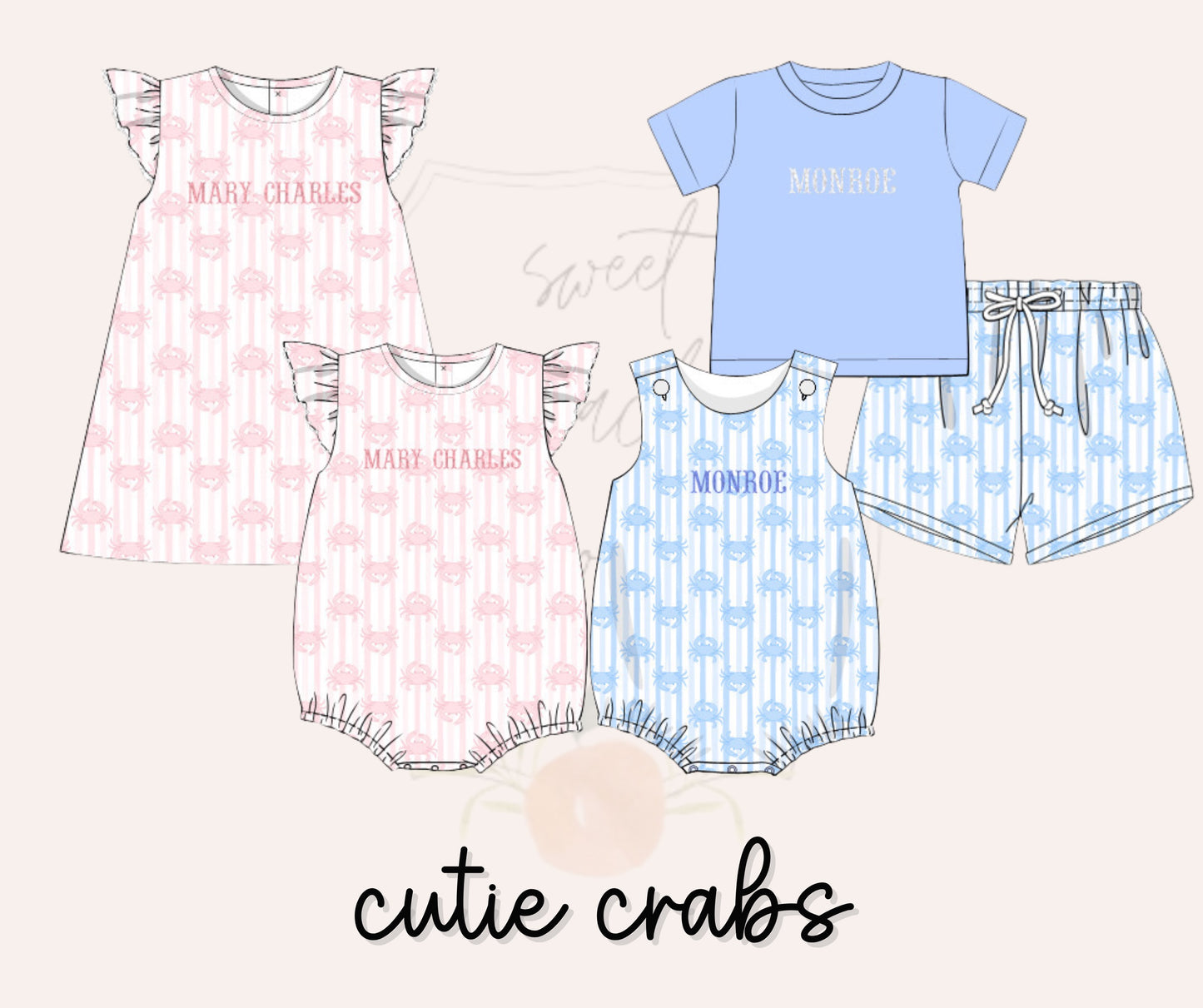 Cutie Crabs Girls Dress