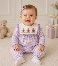 Girls Gingerbread Jubilee Romper - ETA OCTOBER