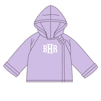 Velcro Fleece Violet Coat with Monogram - ETA DECEMBER