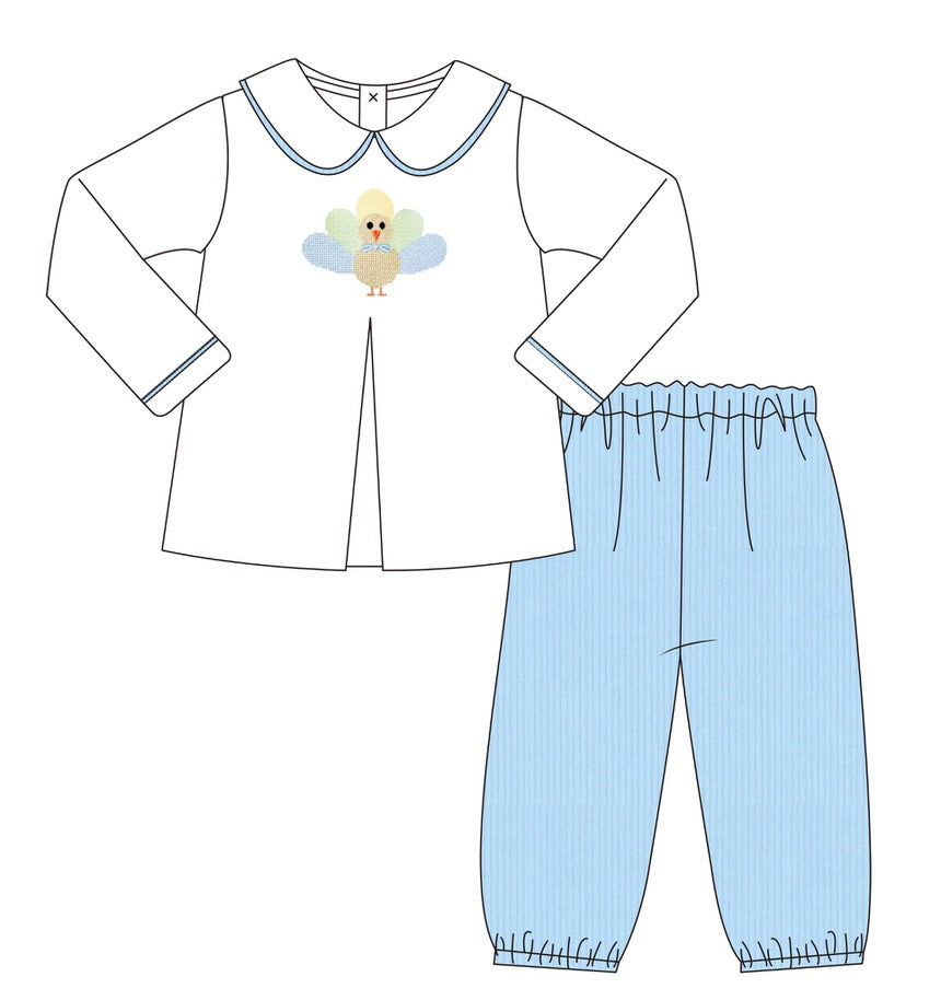 Boys Tiny Turkey Trot Pants Set - ETA SEPTEMBER
