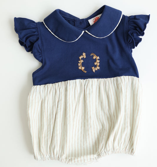 Embroidered Cotton Girl Bubble