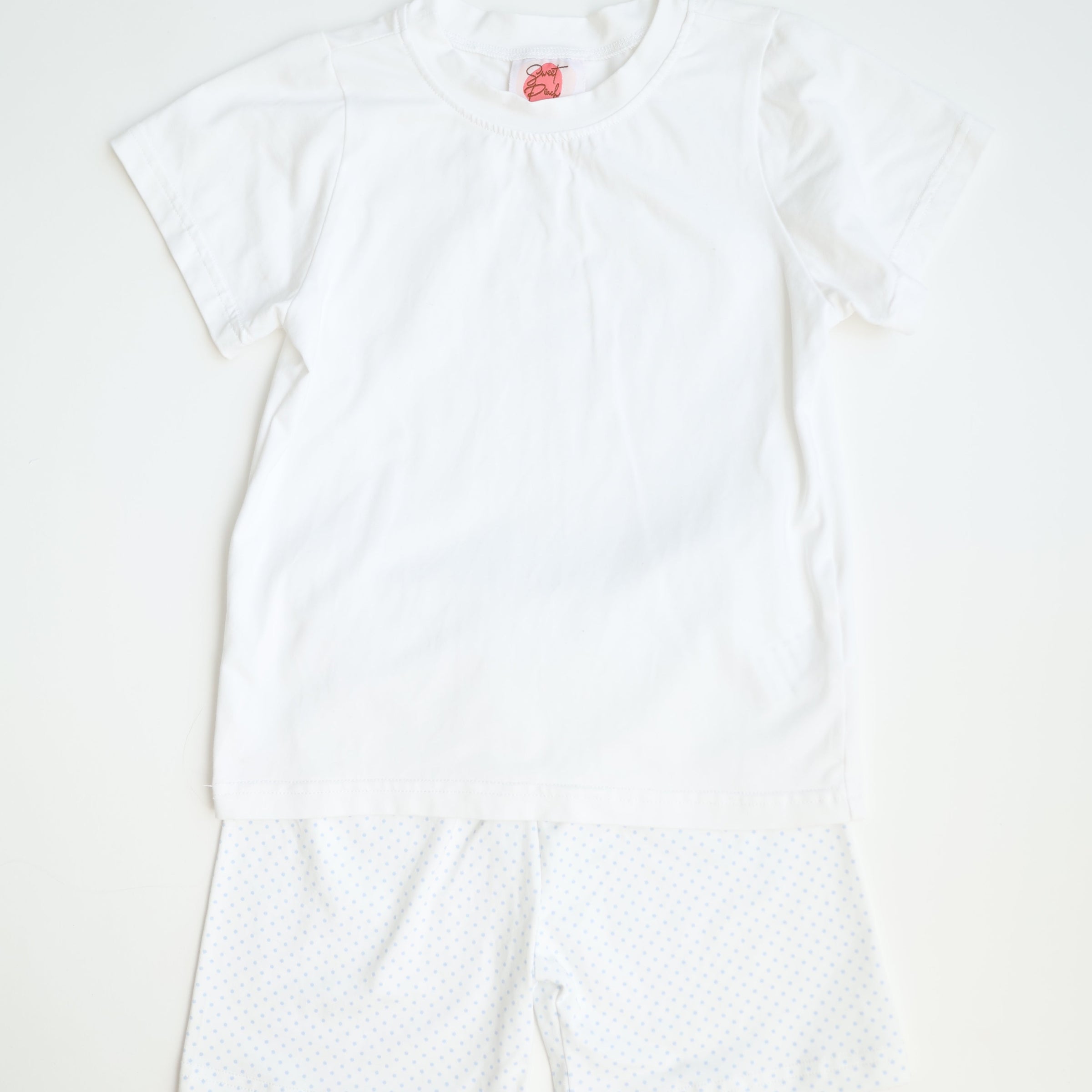 Blue Bitty Dot Collection - Boy Short Set