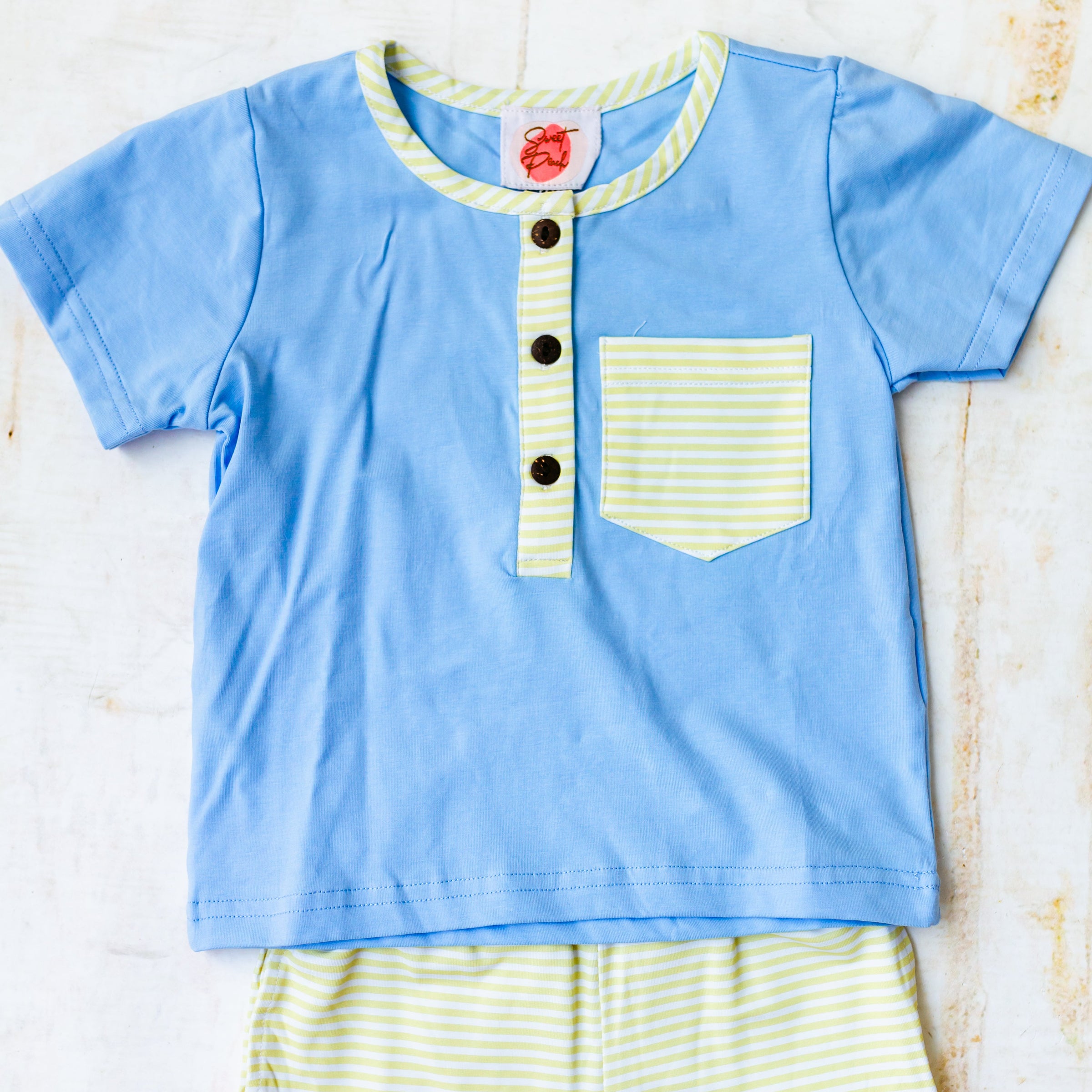 Hello Blue & Yellow - Short Set