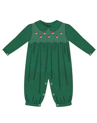 Holly Jolly Geosmock Boys Romper - ETA OCTOBER