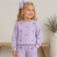 Girls Violet Little Bow Set - ETA DECEMBER