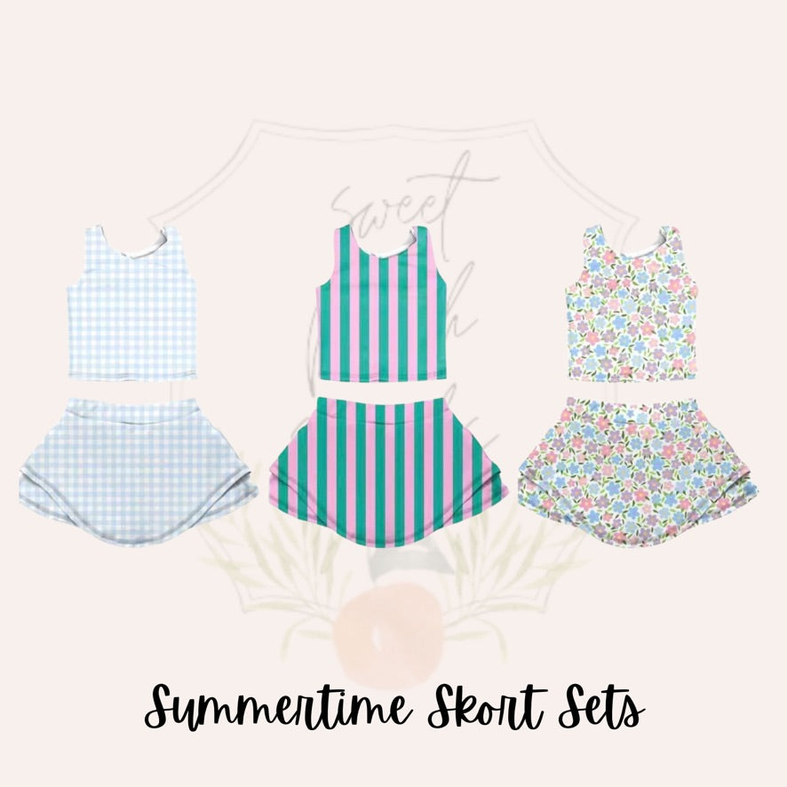 Summertime Printed Skort Sets - ETA MAY