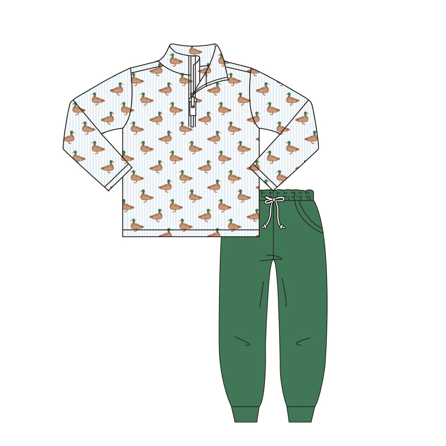 Mallards & Mutts Duck Quarter Zip Set - ETA JANUARY