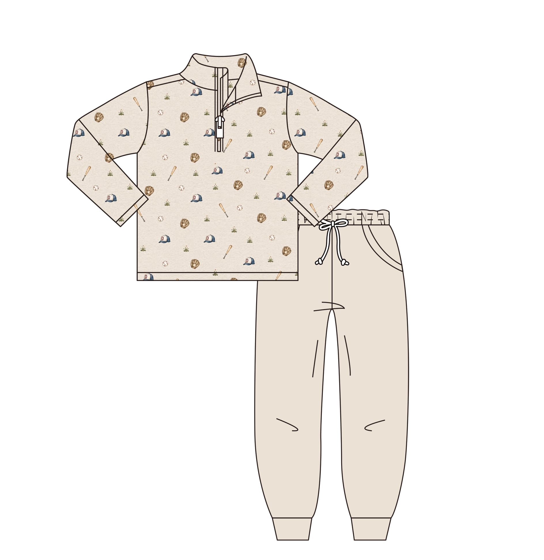Sports Boys Quarter Zip Set - ETA JANUARY