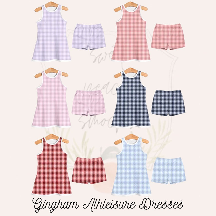 Gingham Athleisure Dresses - ETA SEPTEMBER