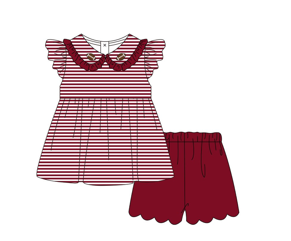 Southern Sidelines Girl Short Set