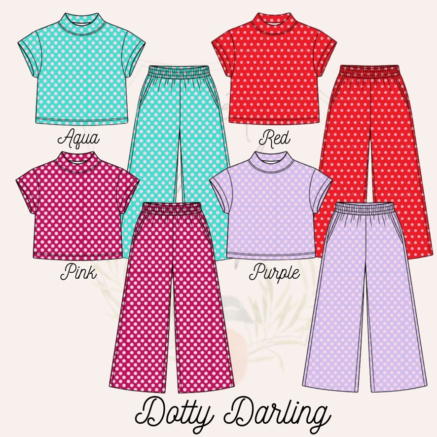 Girls Dotty Darling Sets - ETA JANUARY