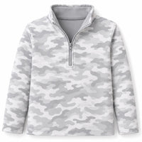 Sweet Peach Gray Camo Quarter Zip - ETA DECEMBER