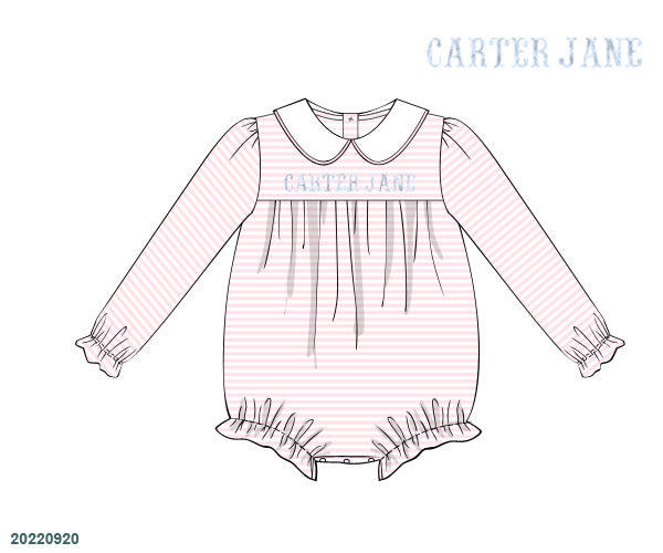 My Name in Stripes - Girl Bubble