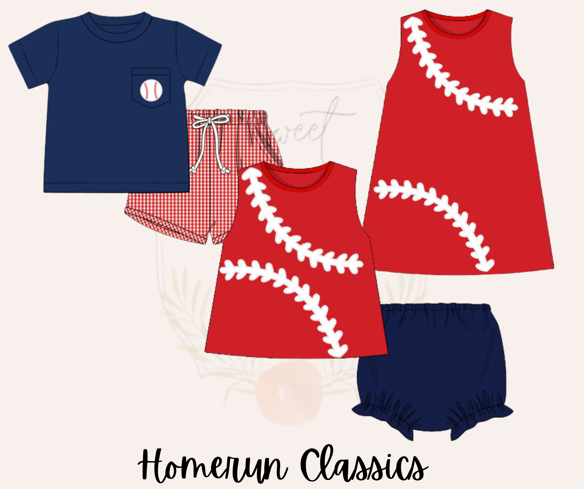 Red Baseball Girls Dress