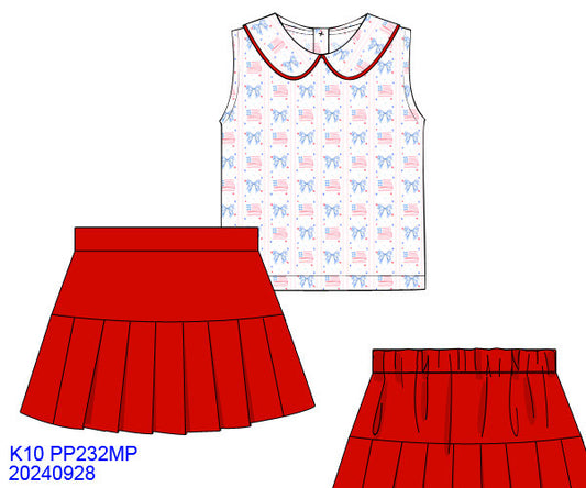 Oh Say Can You Sea Girls Skirt Set