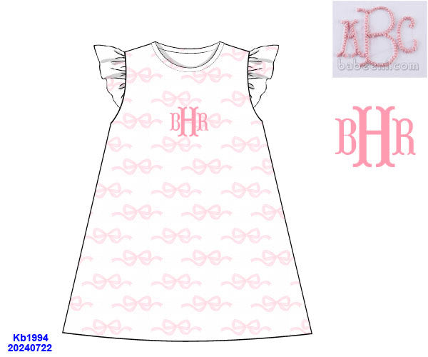 Bow Money Bow Problems Girls Dress