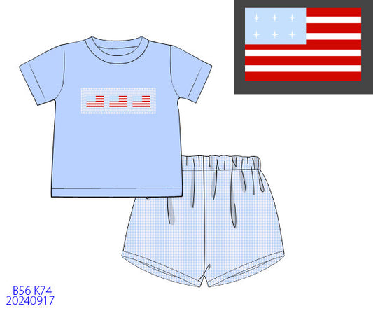 Stars & Stripes Boys Shorts Set