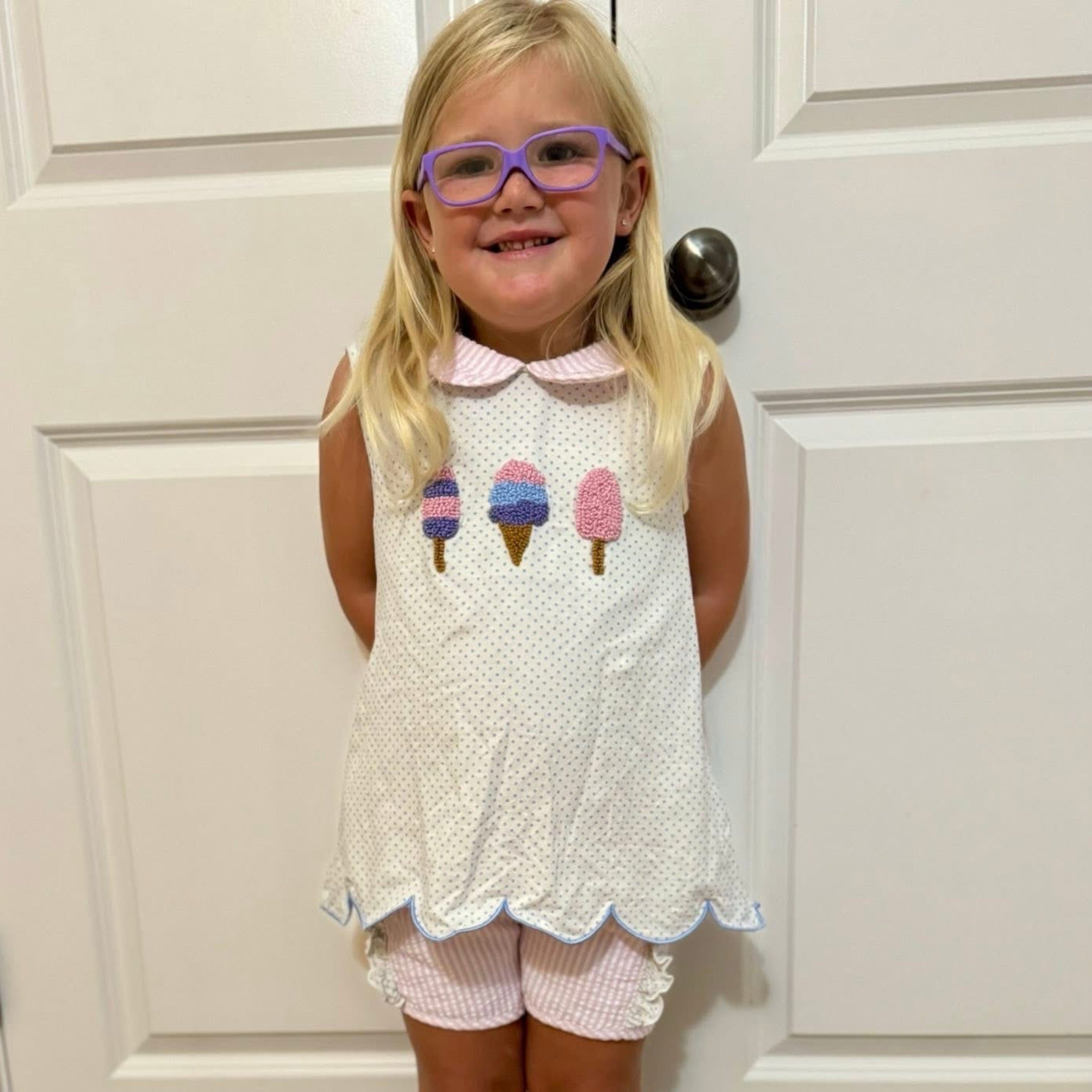Seer-Sickle Girls Shorts Set