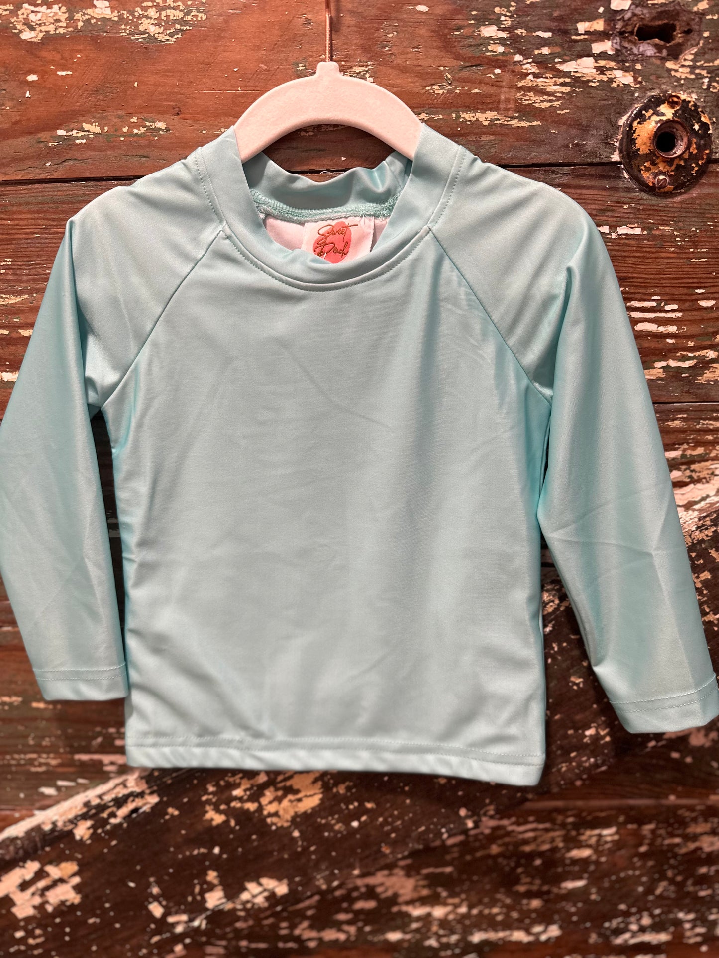 Pastel Stripe Collection - Boy Mint Rashguard Shirt