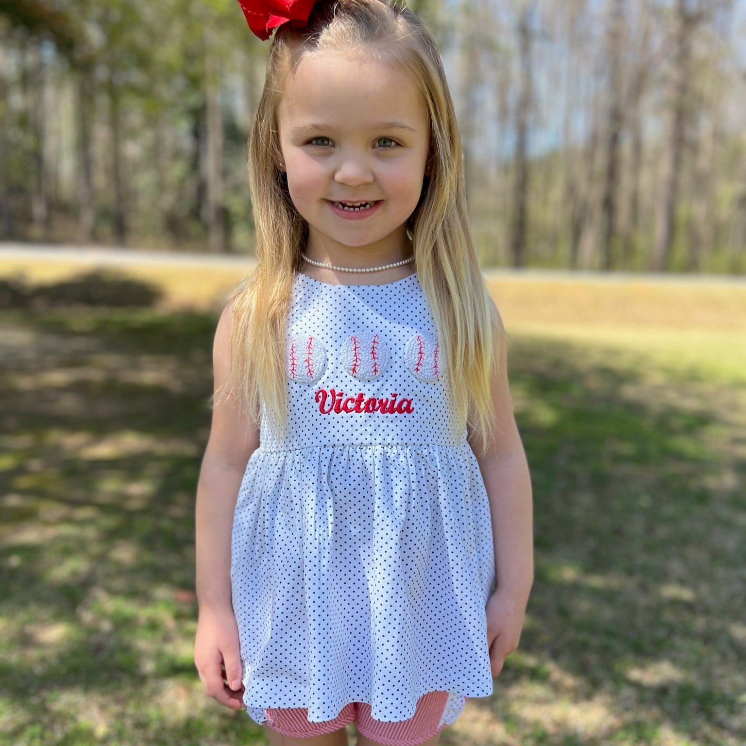 Play Ball Girl Short Set