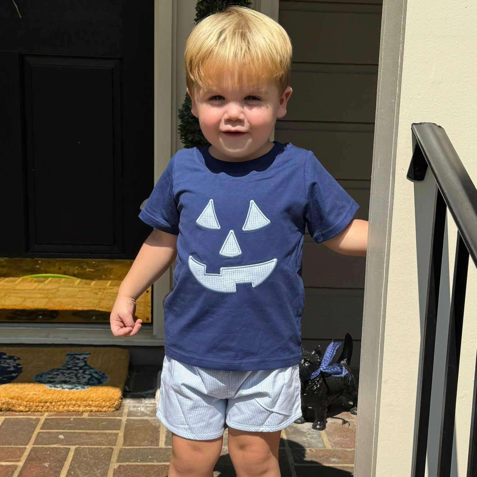Jack O Lantern Boys Shorts Set