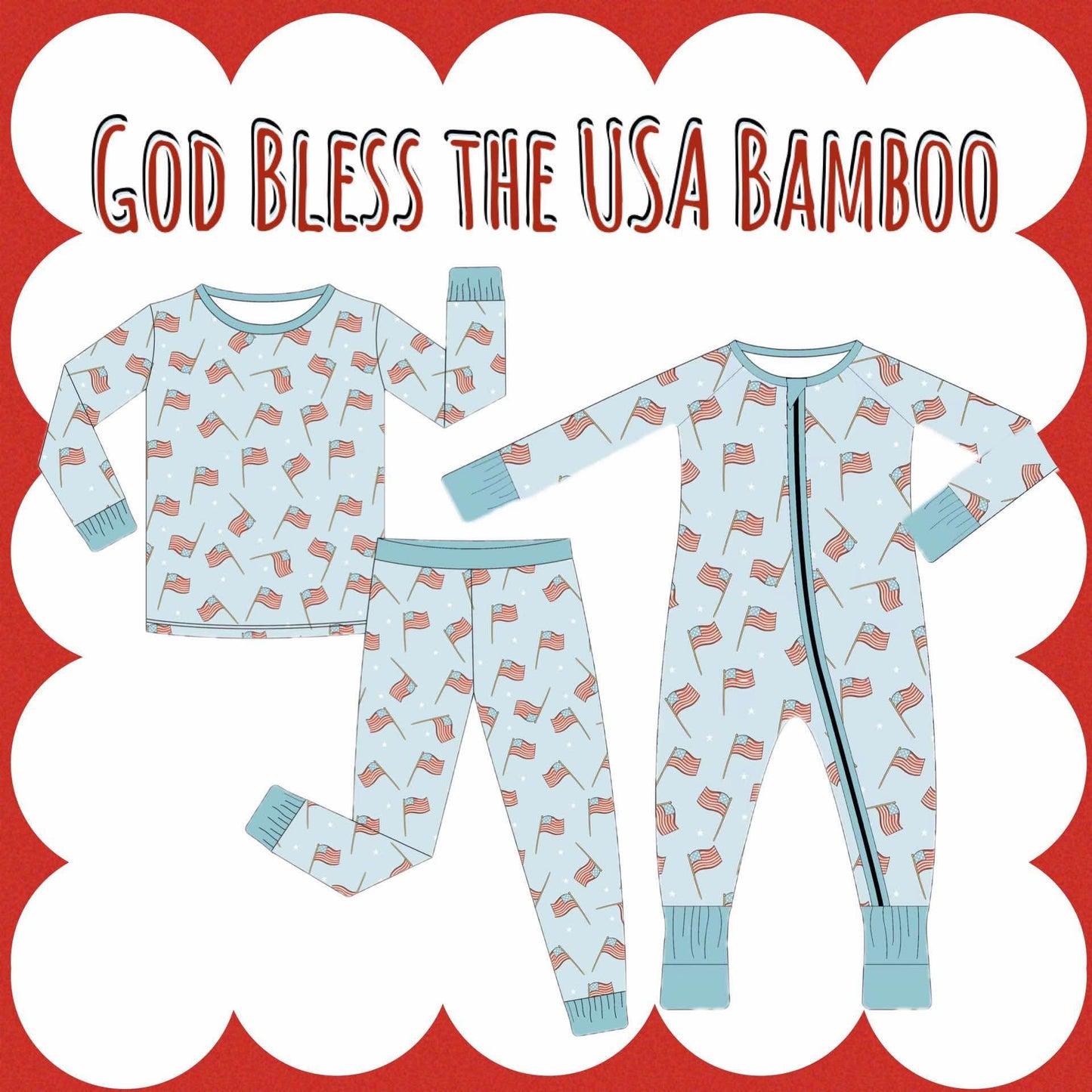 God Bless the USA Bamboo