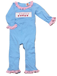 Smocked Hearts Collection - Romper