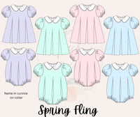 Girls Violet Bubble - no lace on collar