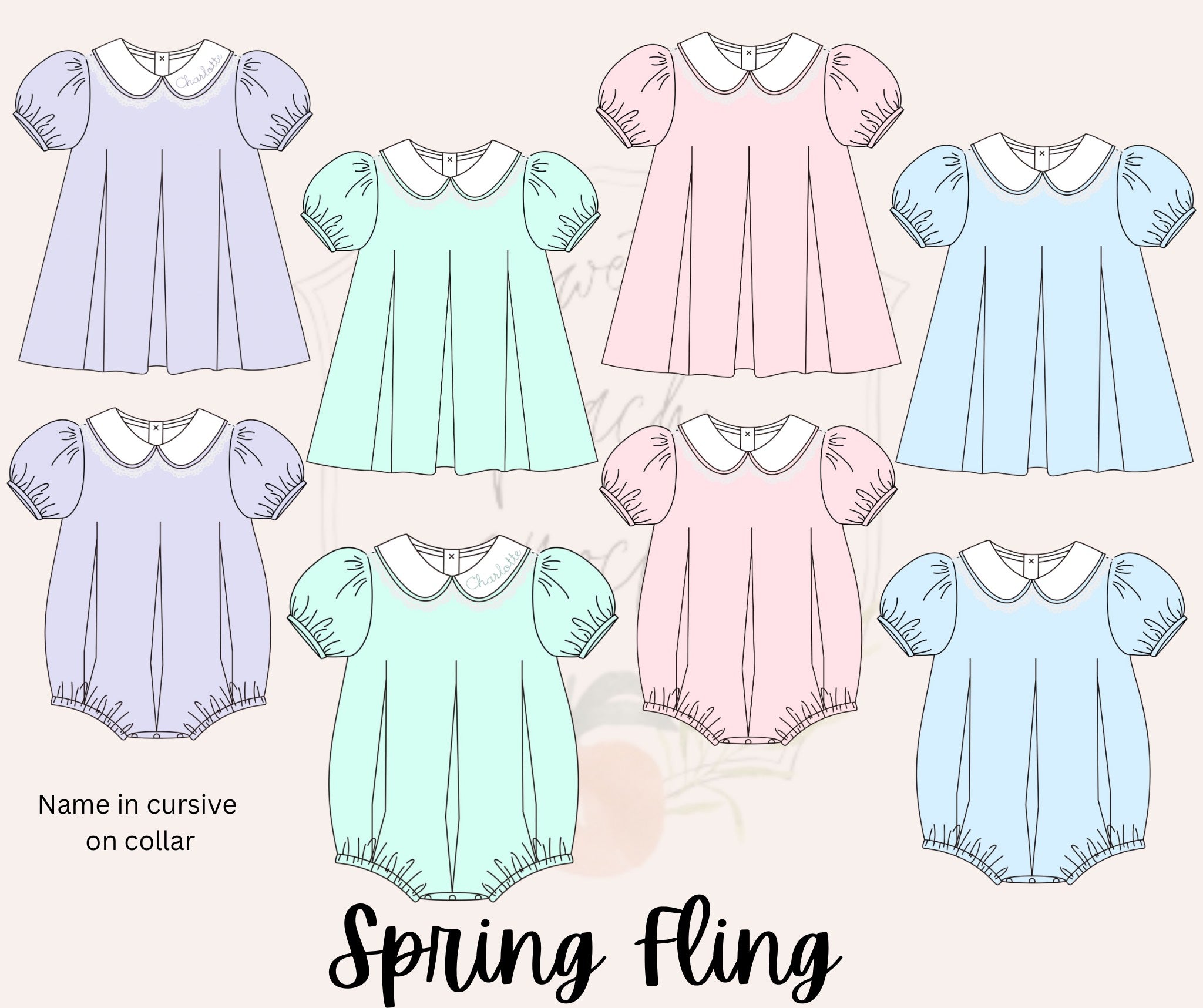 Girls Violet Bubble - no lace on collar