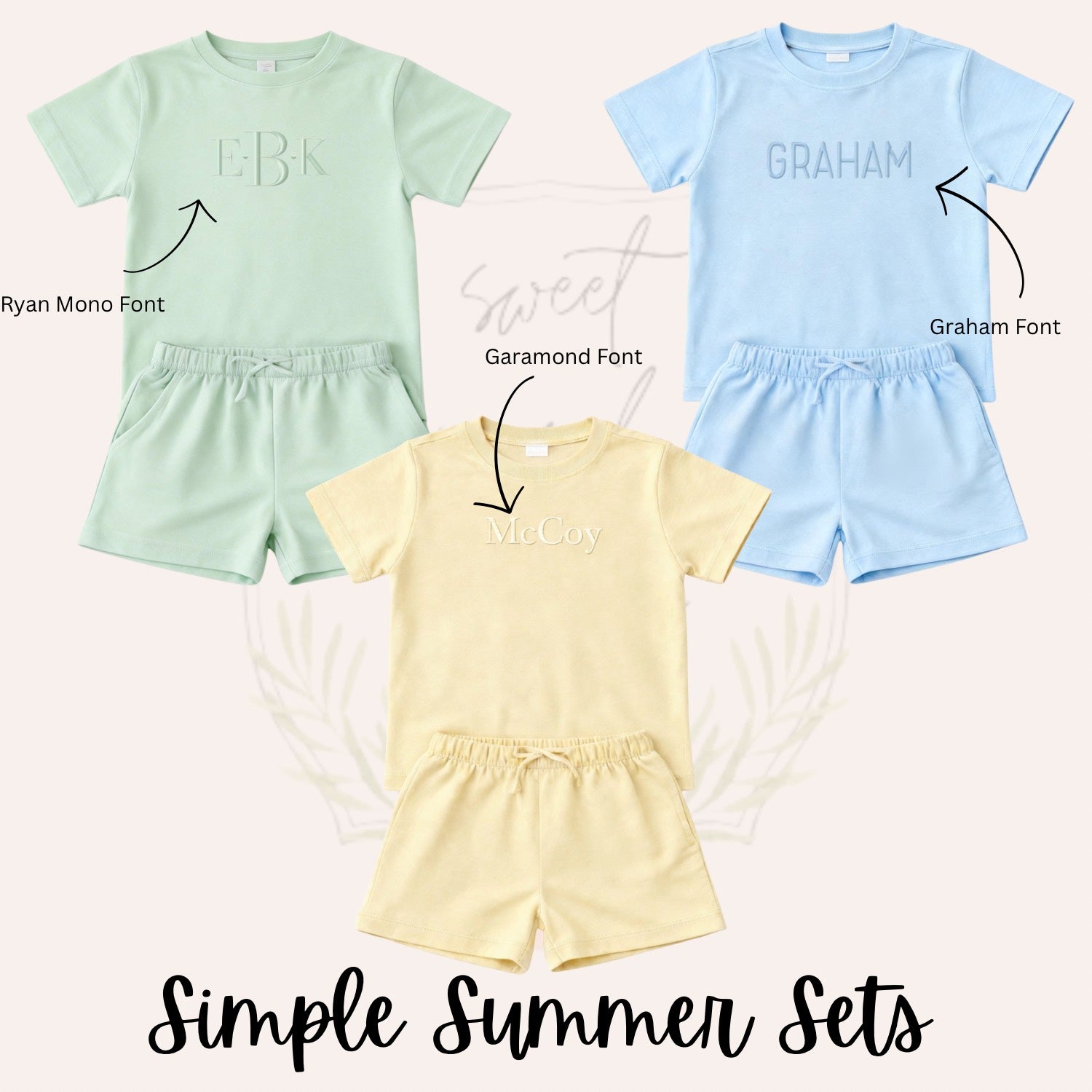 Simple Summer Shorts Sets - ETA MAY