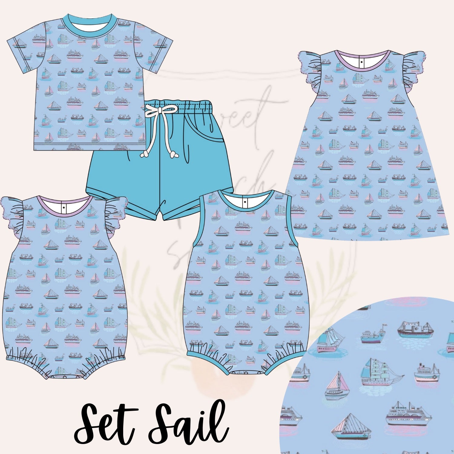 Boys Set Sail Bubble