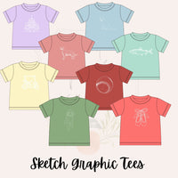 Fish Sketch Graph Tee  - ETA MAY