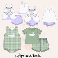 Girls Tulip Bloomer Set