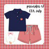 Teacher's Pet Boys Apple Shorts Set