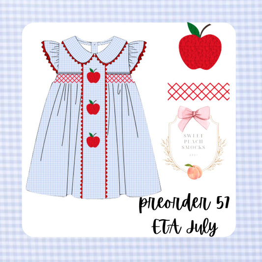 French Knot 101 Girls Apple Dress