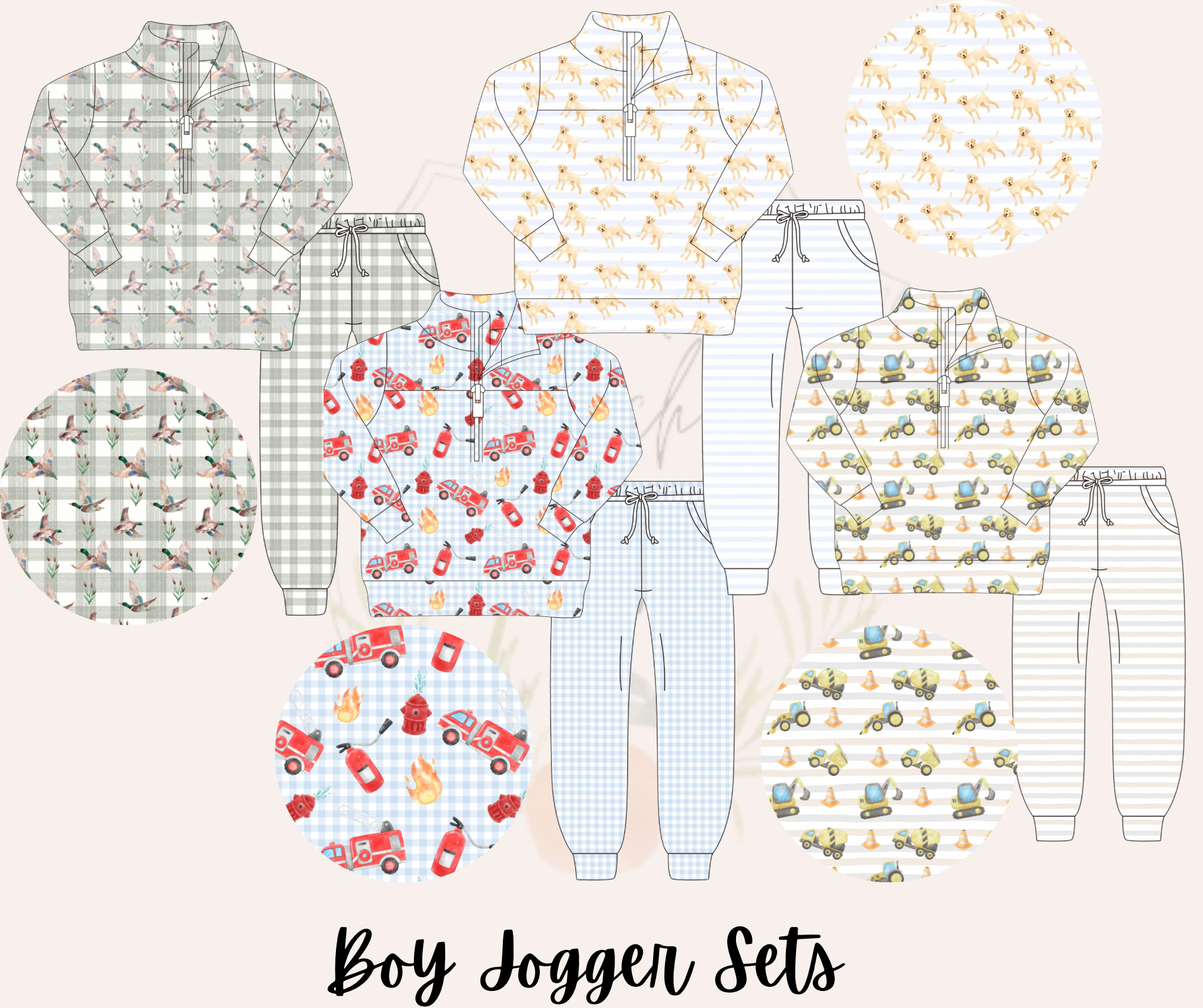 Construction Boys Jogger Set