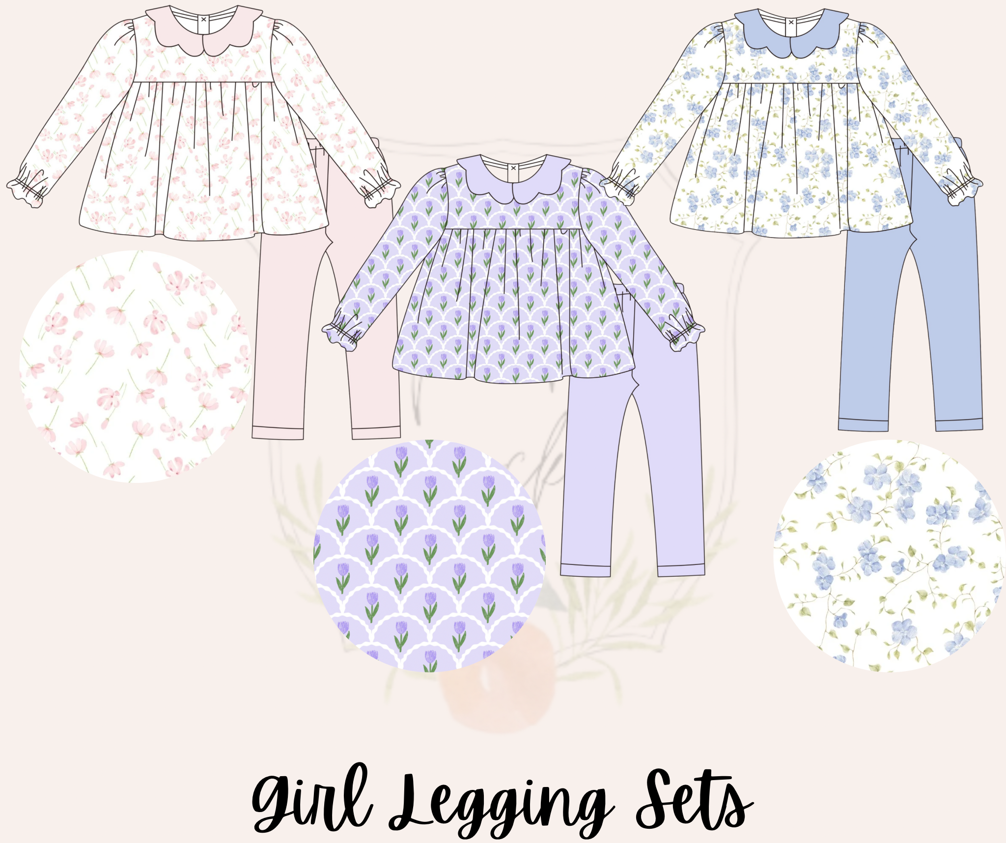 Violet Tulip Girls Leggings Set