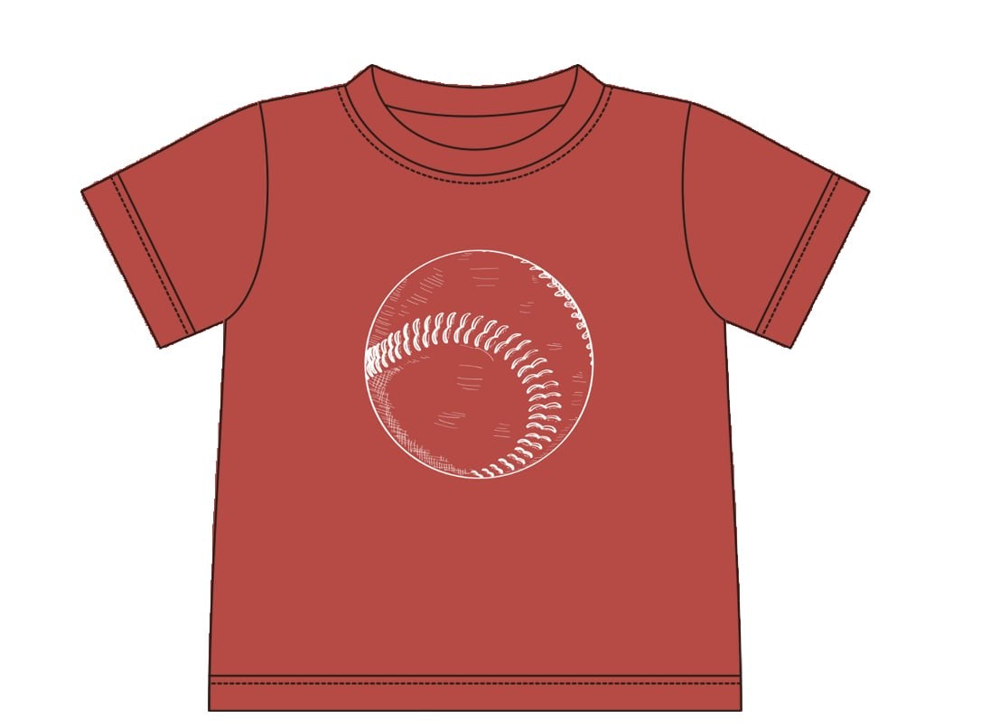 Baseball Sketch Graph Tee  - ETA MAY