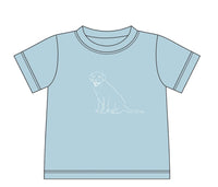 Blue Dog Sketch Graph Tee  - ETA MAY