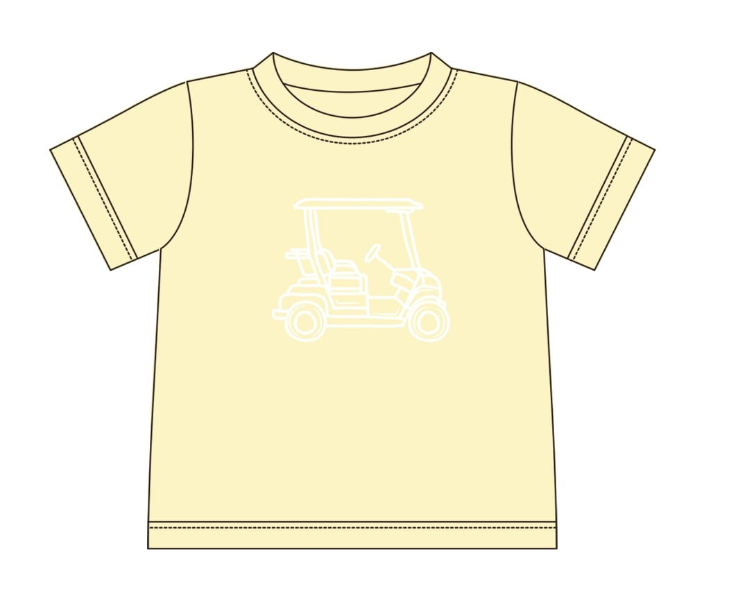 Golf Cart Sketch Graph Tee  - ETA MAY