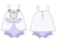 Girls Tulip Bloomer Set