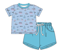 Boys Set Sail Shorts Set