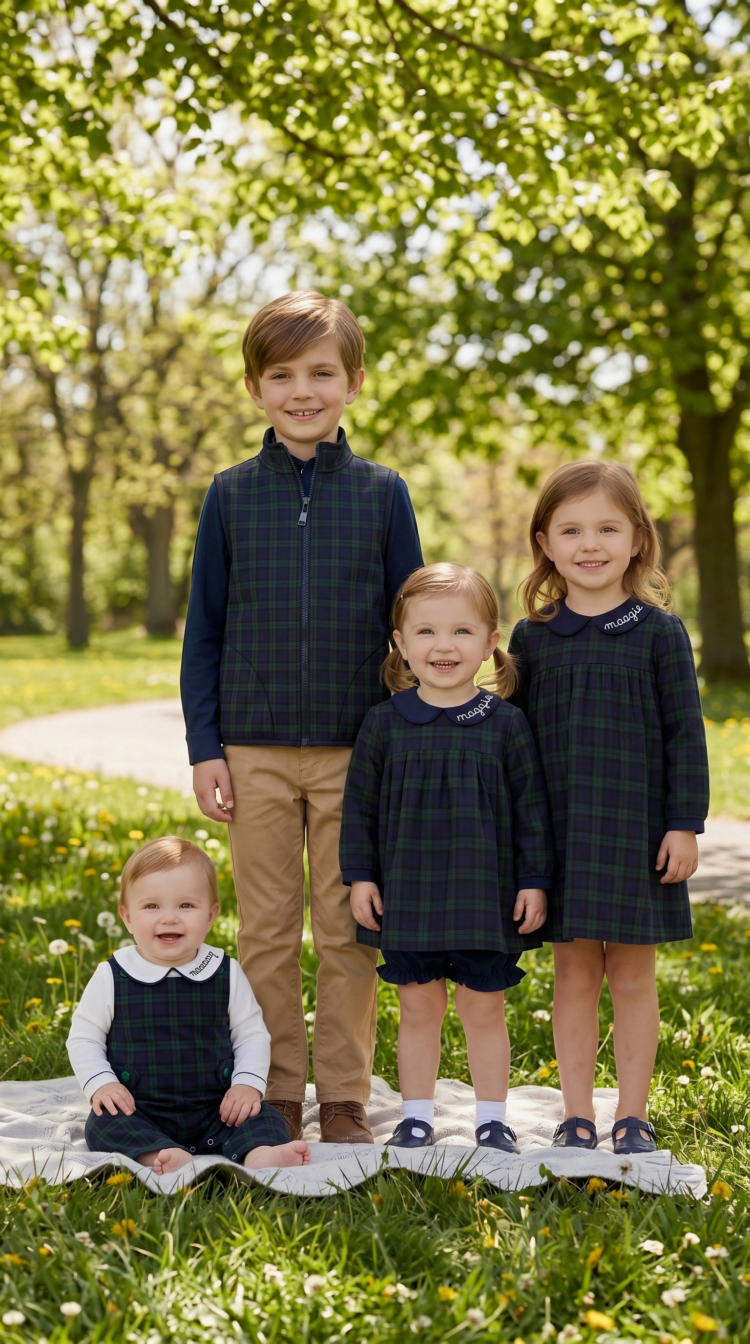 A Timeless Christmas Boys Tartan Longall Set - ETA OCTOBER