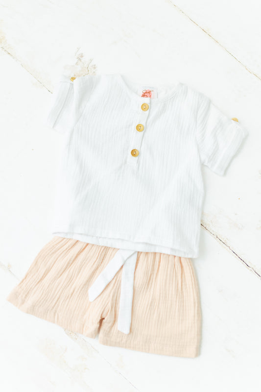 Summer Neutrals - Boy Short Set